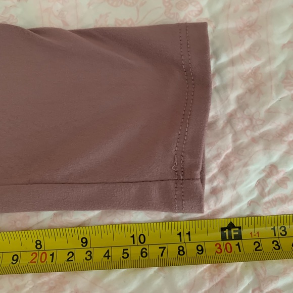 Rue 21 Kinda Don’t Care Shirt 3/4 Sleeves Graphic Soft Mauve Pink Women’s XS - Picture 8 of 11